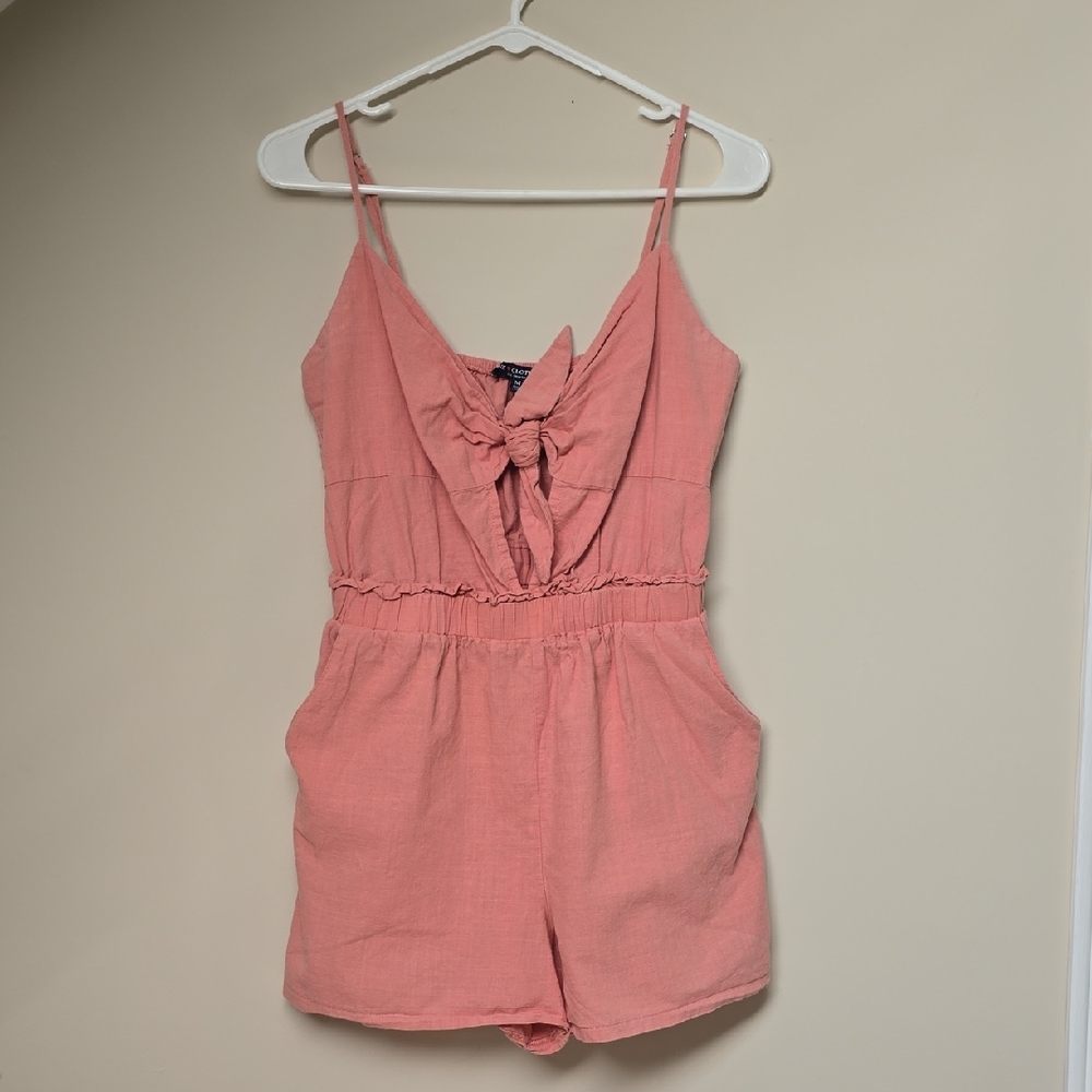 One Clothing Coral Romper